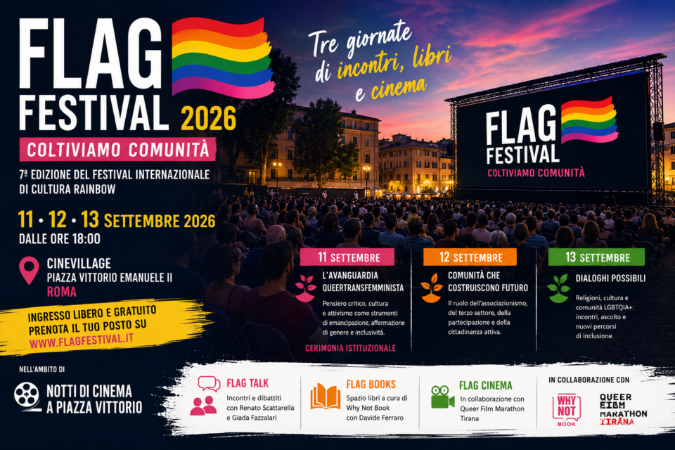 FLAG Festival 2026, cinema e cultura queer a Roma per “coltivare comunità”