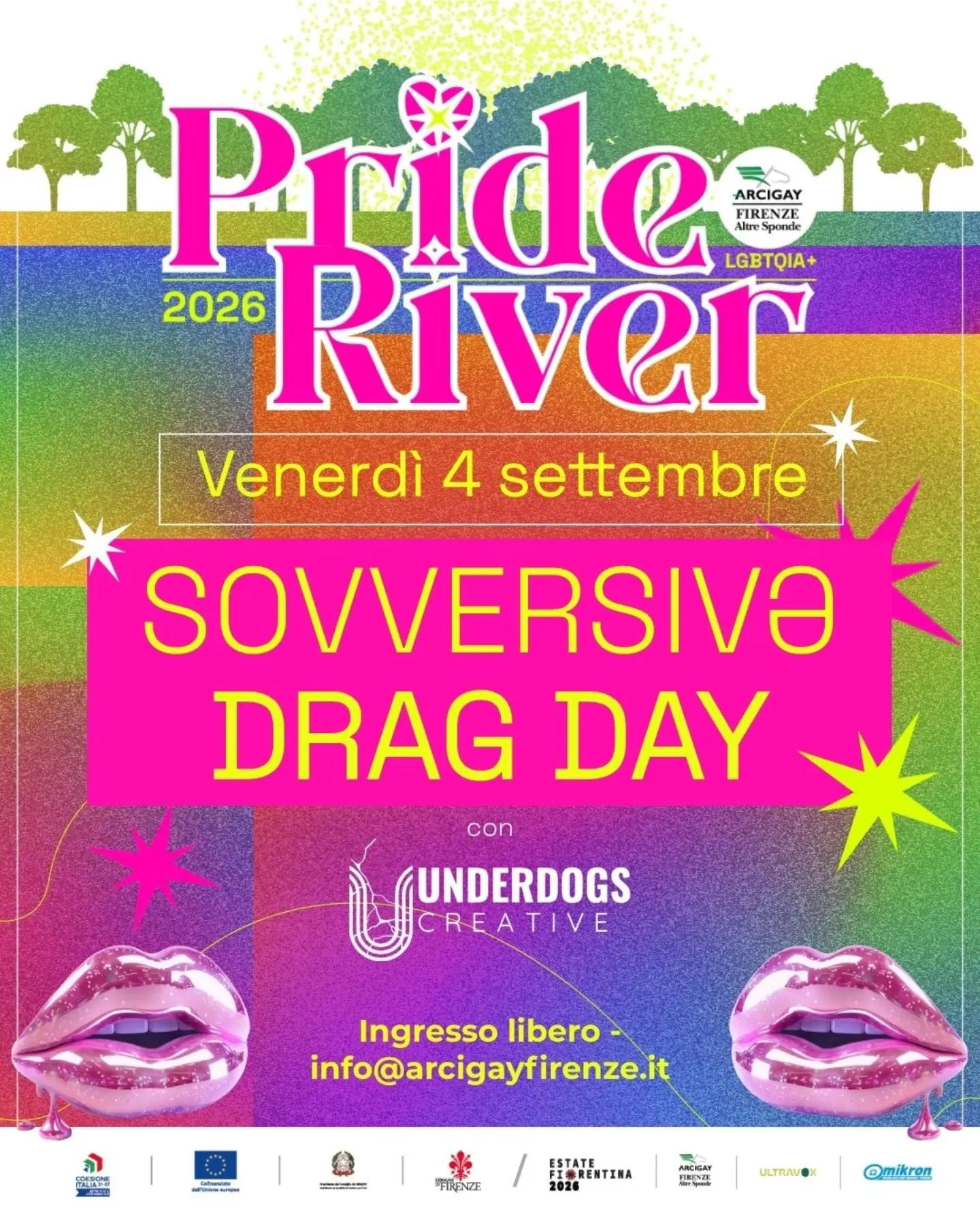 Pride River 2026: last date in Florence on September 4