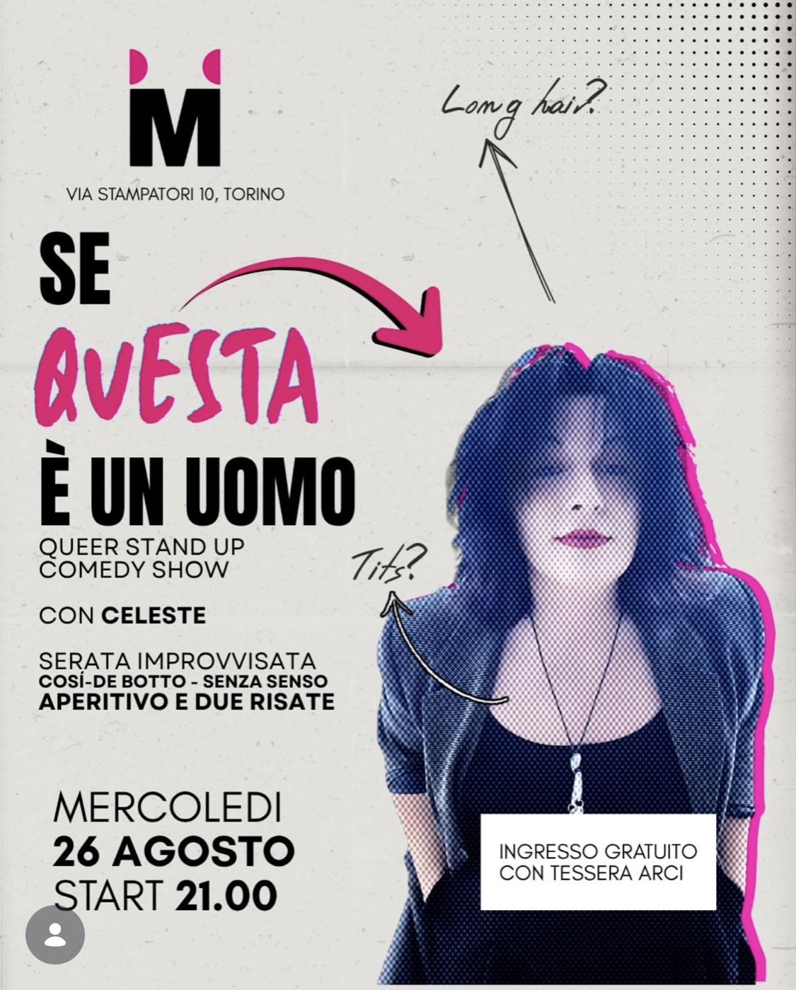 Celeste Siciliano ospite speciale a Torino con MAURICE