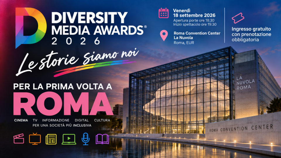 Diversity Media Awards 2026, gli “Oscar dell’inclusione” debuttano a Roma con Alberto Matano e Marina Cuollo