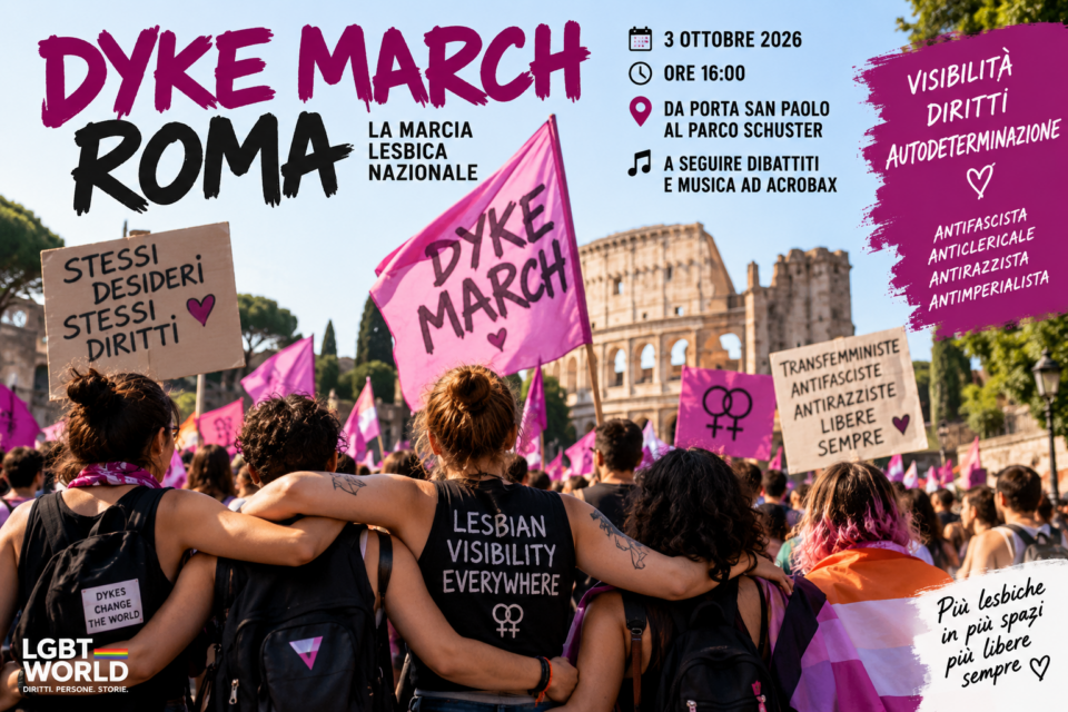 Dyke March Roma, raggiunta l’intesa con la Questura: corteo lesbico il 3 ottobre