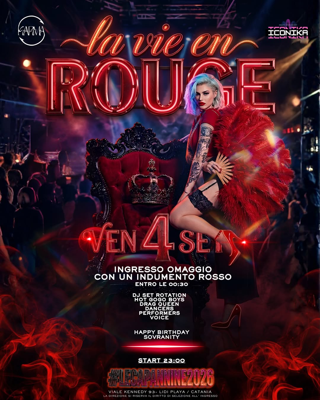 In Catania arrives ‘La Vie en Rouge’: the reddest night of the LGBTQ+ summer