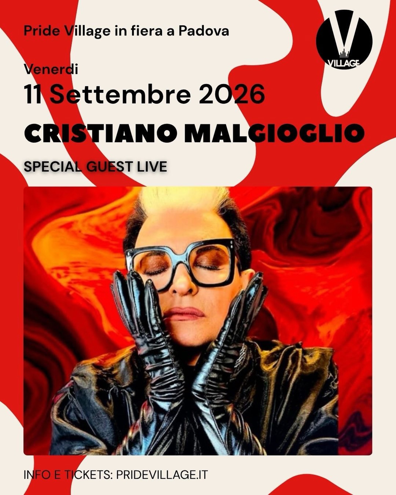Cristiano Malgioglio Returns to Pride Village in Padua: Appointment on September 11