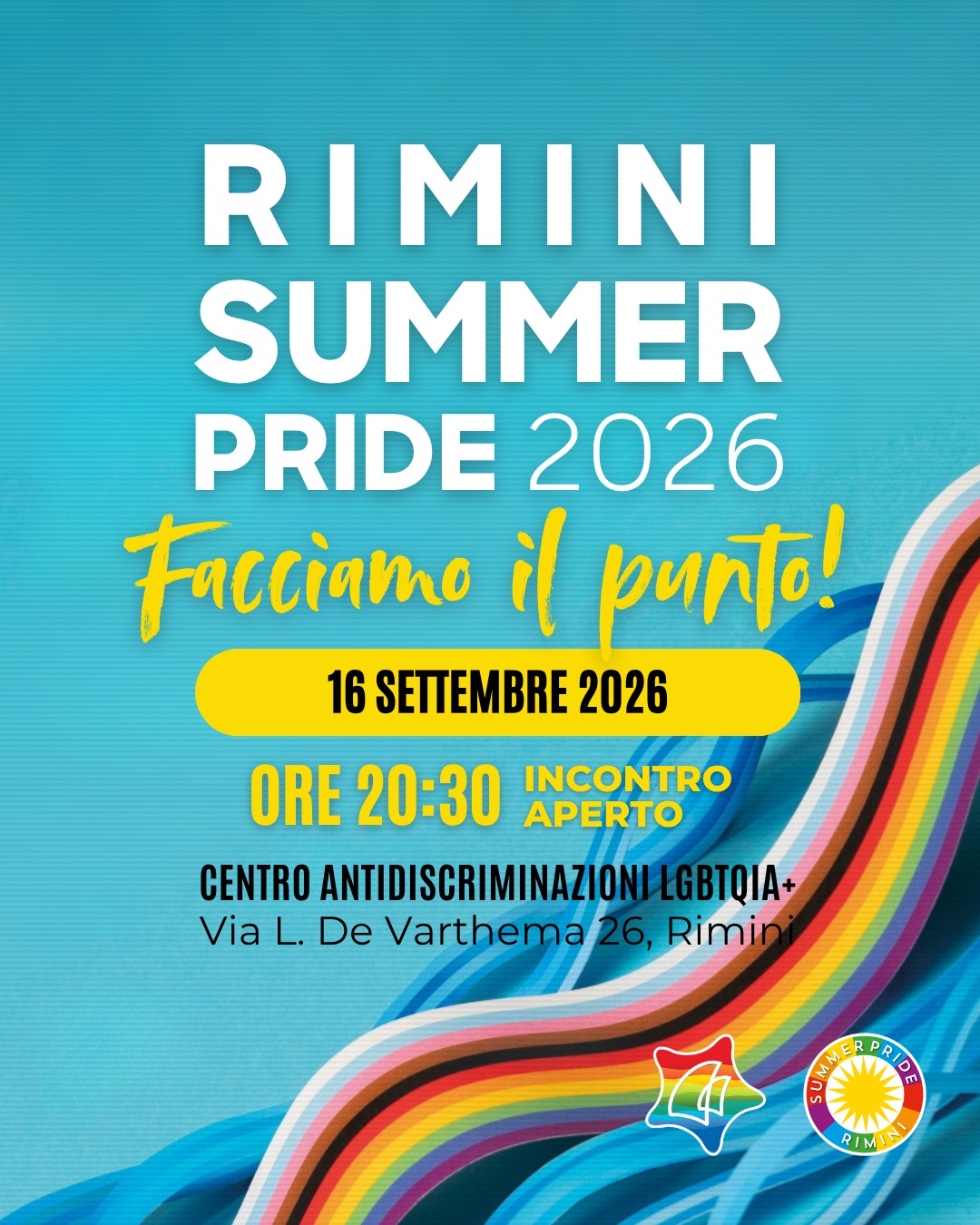 Rimini Summer Pride: discussion meeting on September 16