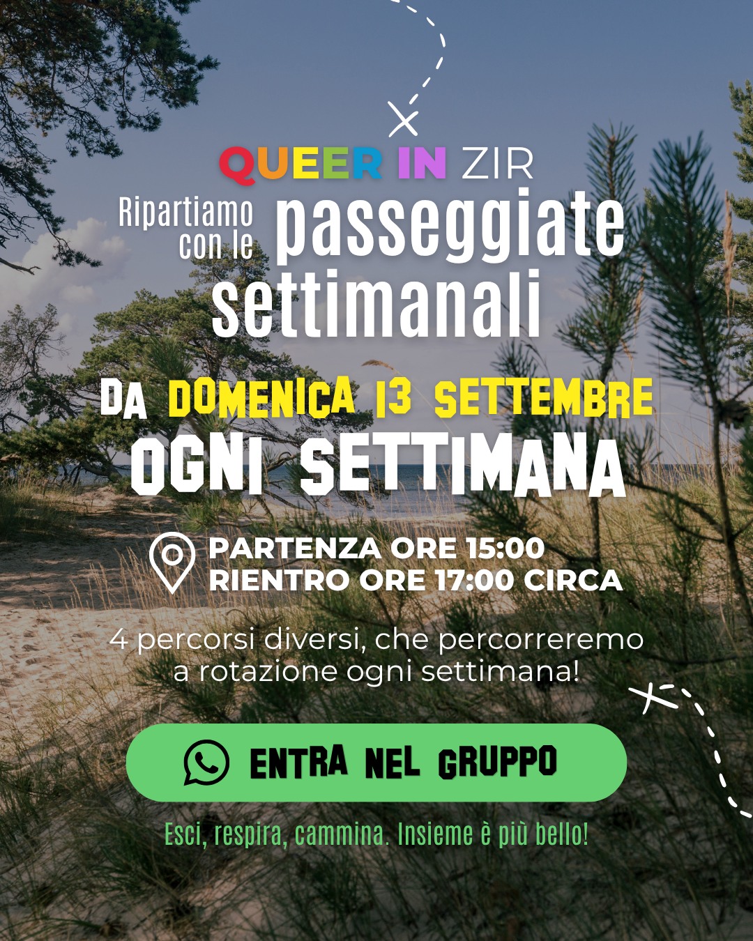 Arcigay Rimini rilancia le camminate inclusive con ‘Queer in Zir’