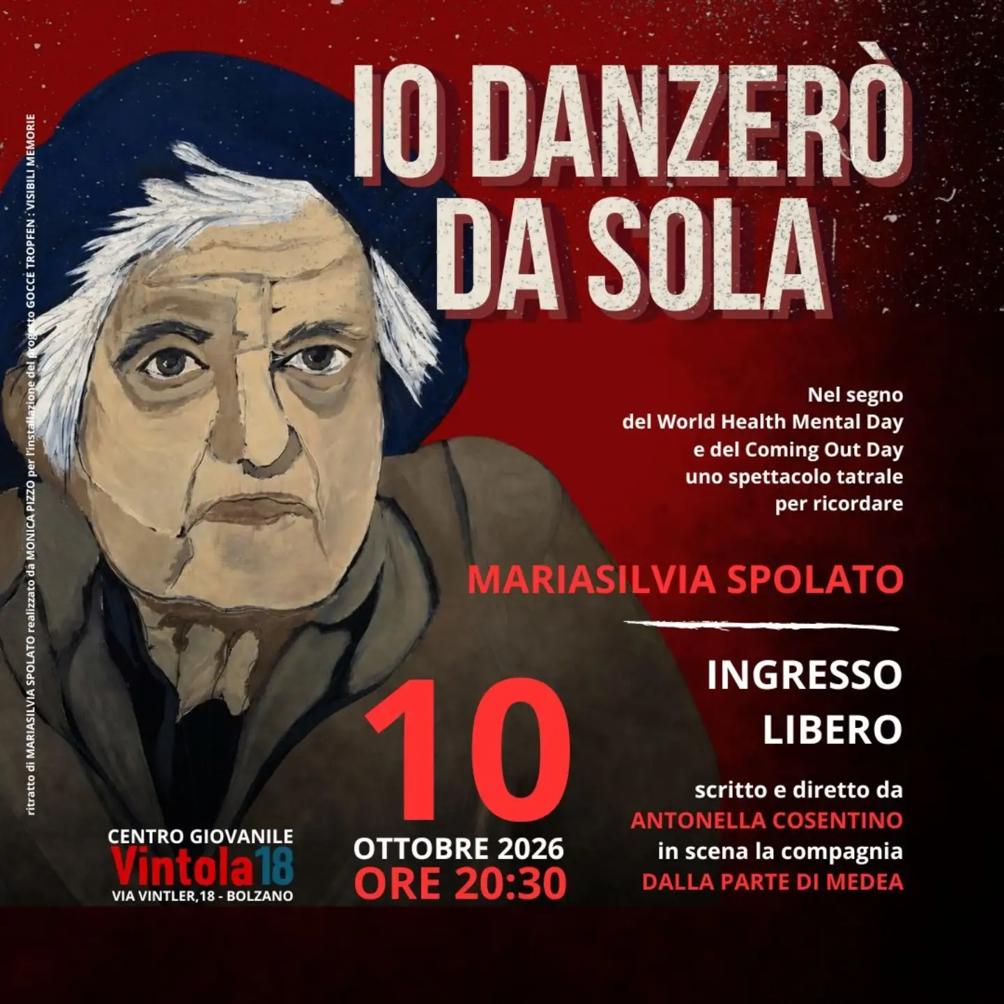 “Io danzerò da sola”: a Bologna il teatro racconta Mariasilvia Spolato