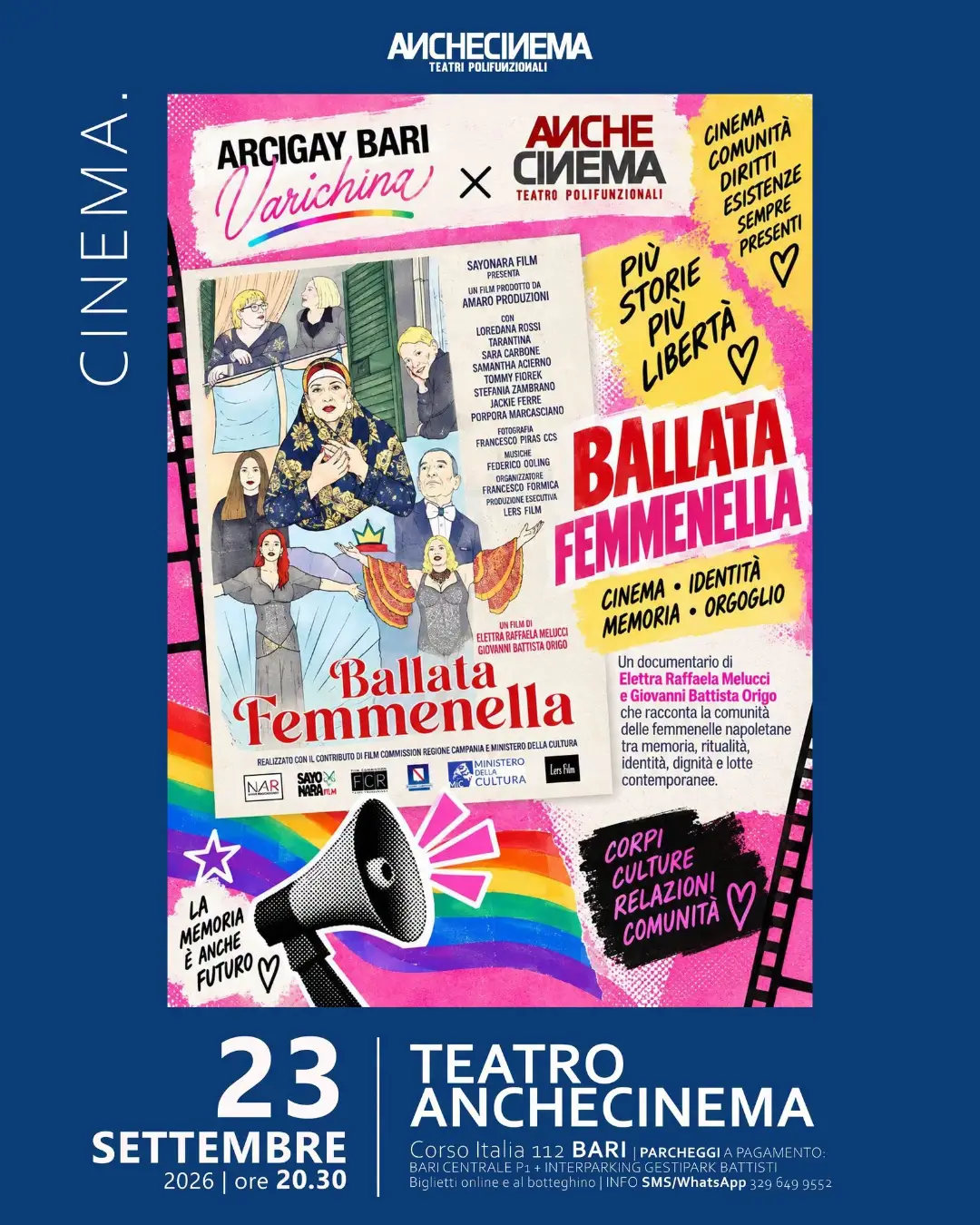 Ballata Femmenella: proiezione e incontro a Bari sulle storie trans e queer