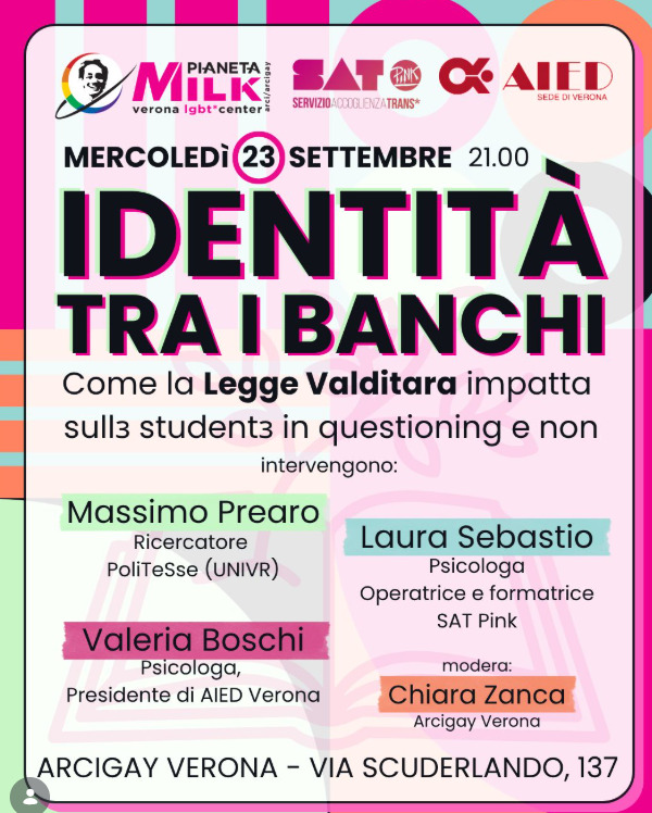 Scuola e diritti: incontro a Verona sull’impatto della Legge Valditara