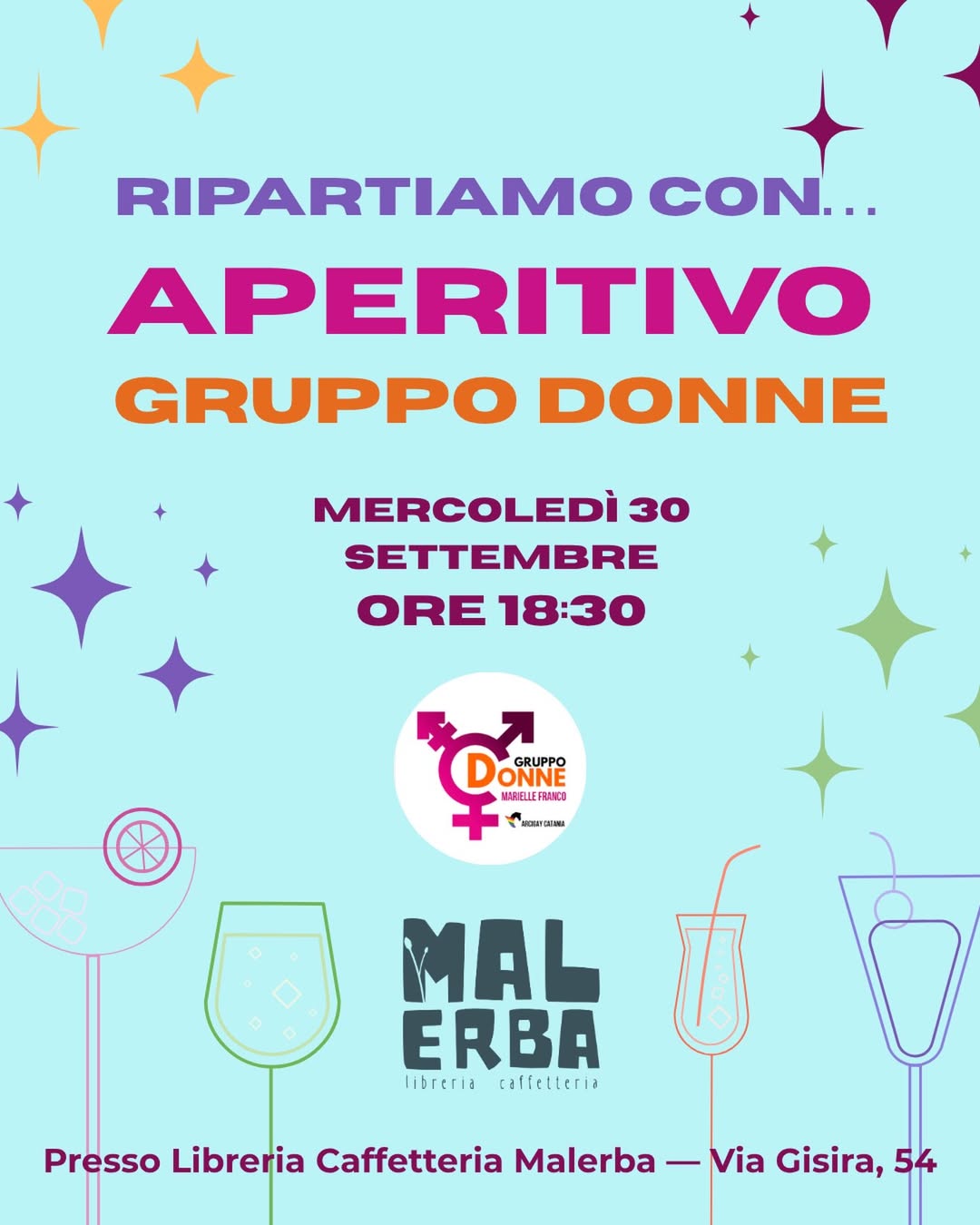 Il Gruppo Donne Arcigay Catania inaugura l’anno da Malerba