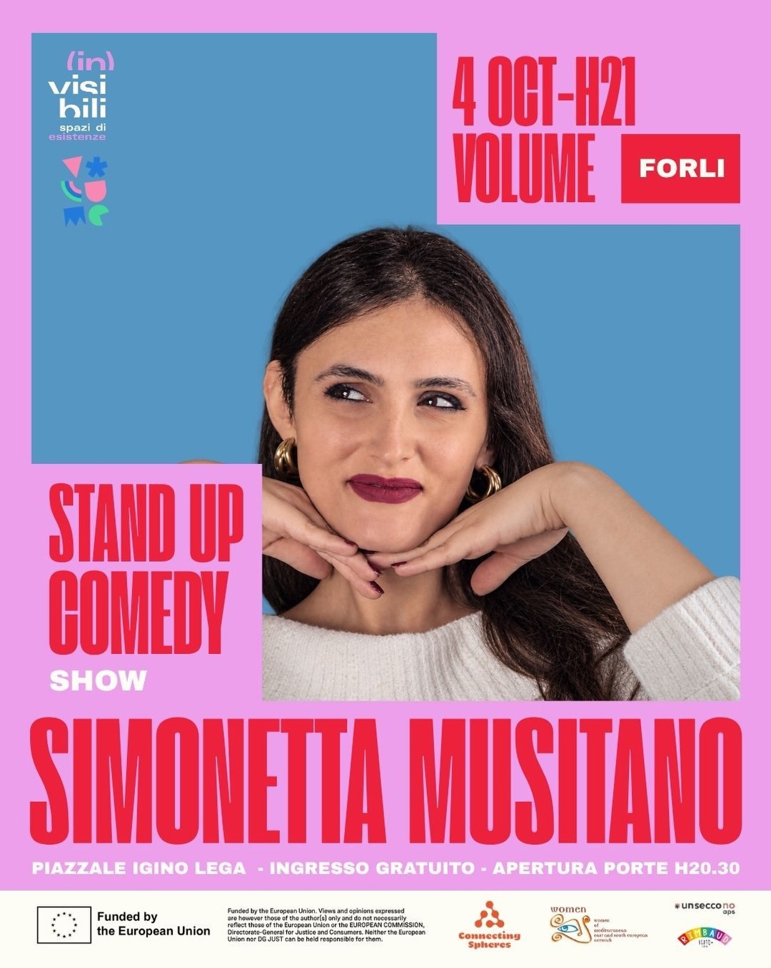 Stand up comedy irriverente a Forlì con Simonetta Musitano