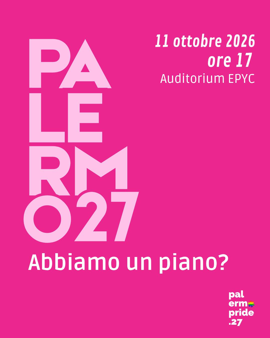 Palermo Pride lancia la sfida per il 2027: idee e proposte per una città inclusiva